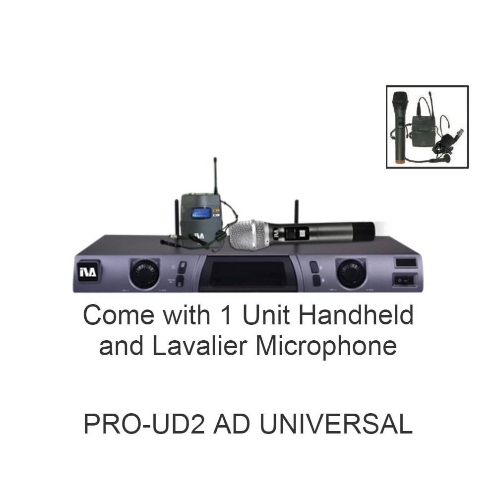 IVA PROUD2 AD UNIVERSAL Professional UHF Wireless Microphone System c